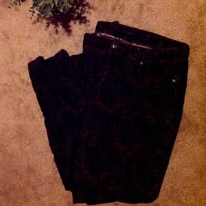 Talbots Petite Curvy Paisley Patterned Pants